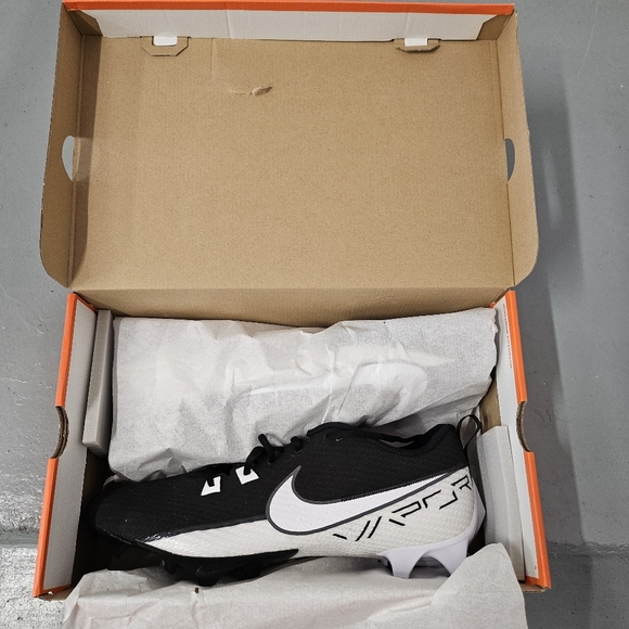 MENS Size 16 Nike Vapor Edge Speed 360 2 Football Cleats Black White New W/Box main image 5